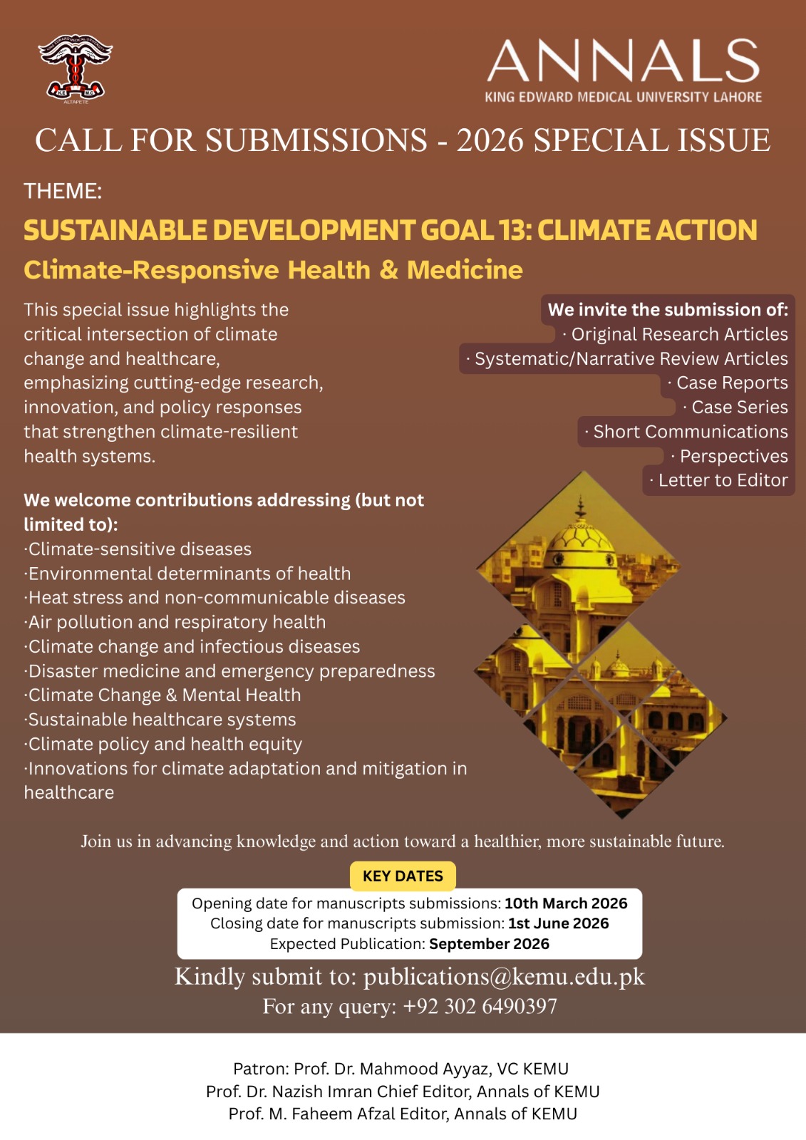 Call for Papers – Annals KEMU Special Issue 2026