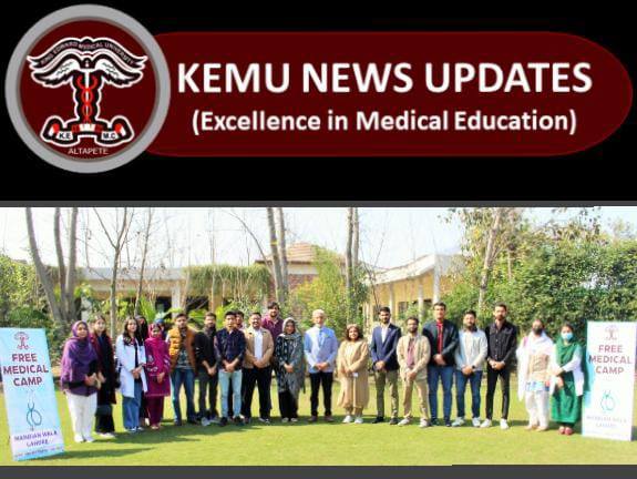 The Department of Community Medicine, KEMU organized a free medical camp at Mandianwala, Barki Road, Lahore